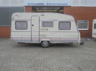 damaged caravans LMC  Europa 450, Voortent, cassette toilet 1994/6