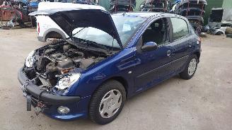 škoda osobní automobily Peugeot 206 2004 1.4i KFW Blauw EGED onderdelen 2004/1